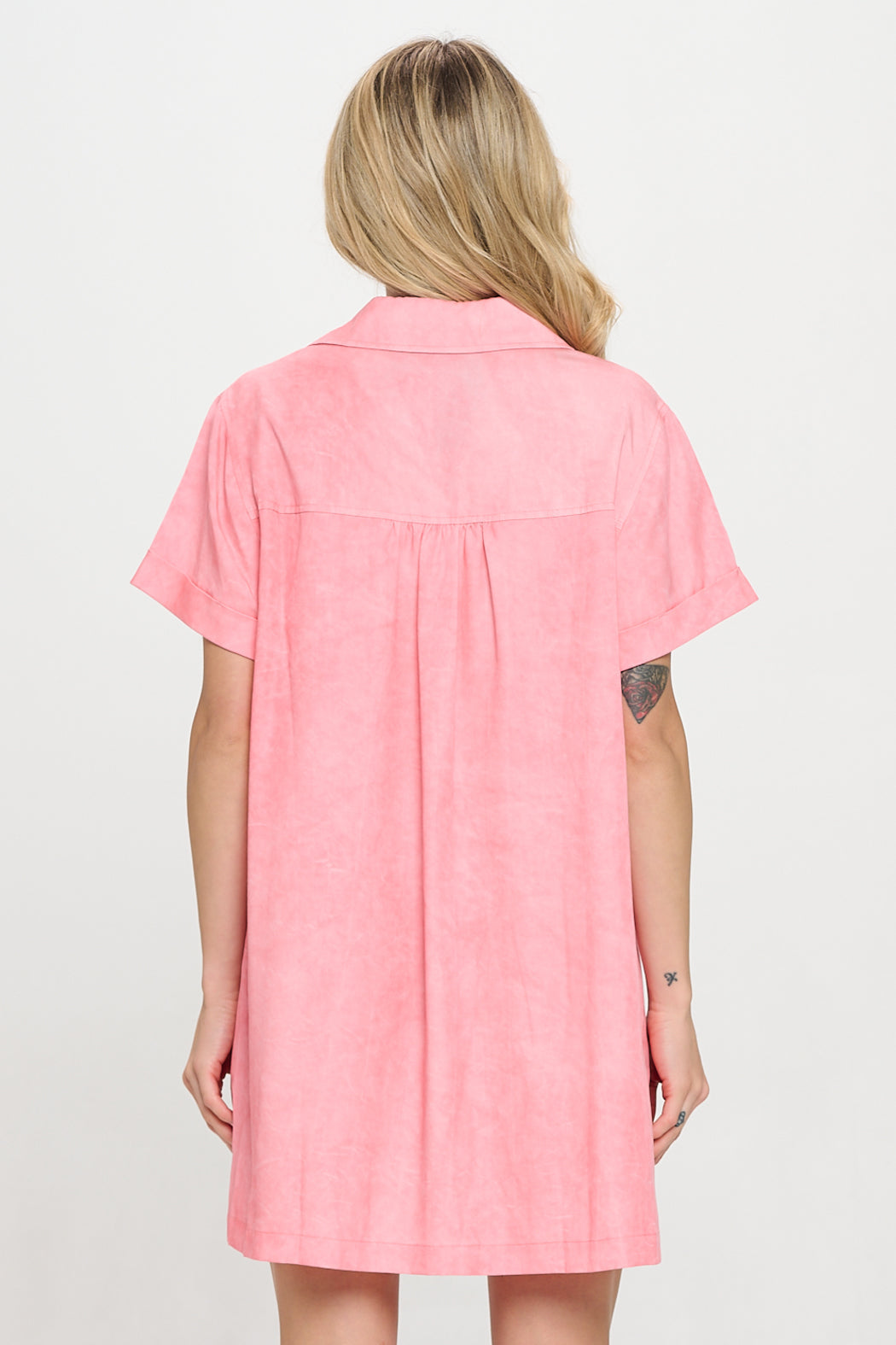 Coral Sands Relaxed Shirt Dress