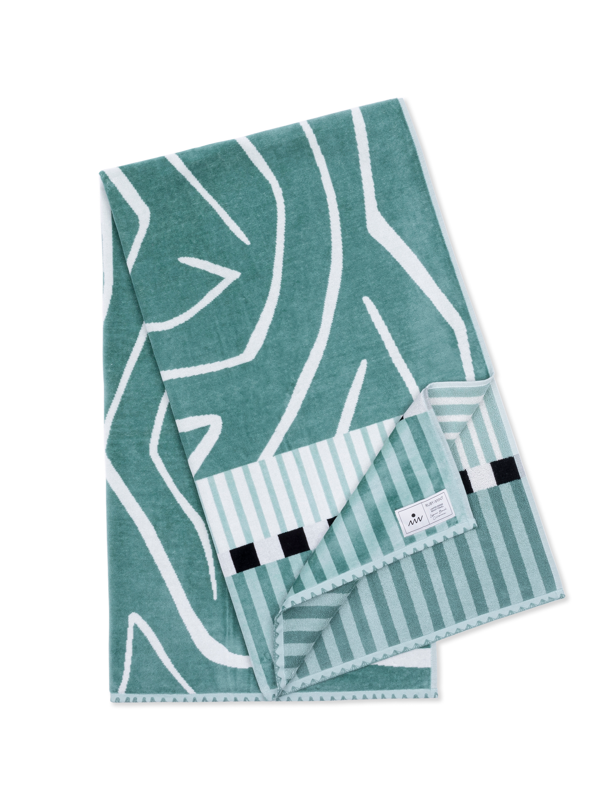 Meriwether Ruby Cotton Oversize Meriwether Towel 70x40 Ruby Mint – CityMora