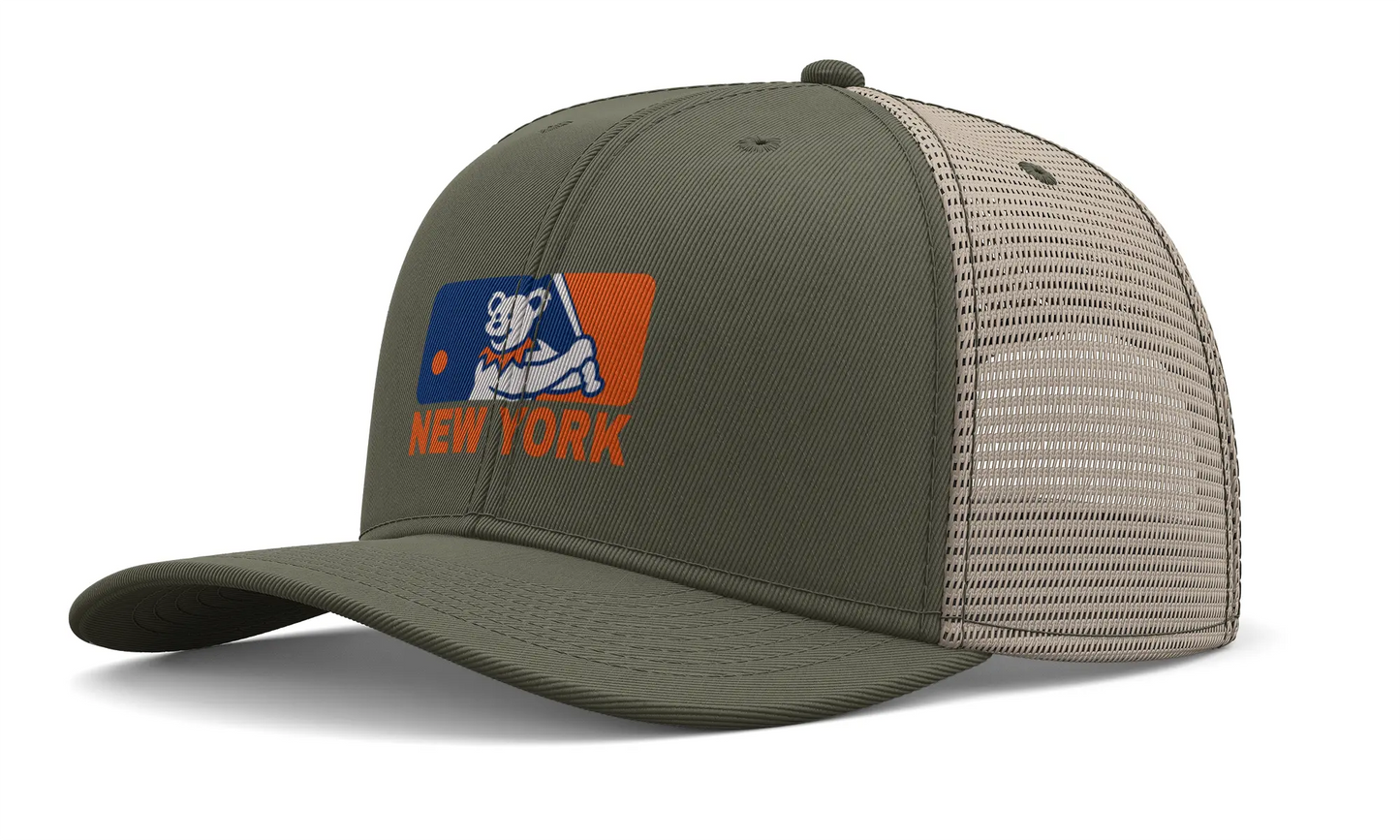 New York Baseball Edition Dancing Bear Logo Trucker Cap The Ballpark Collection Grateful Dead