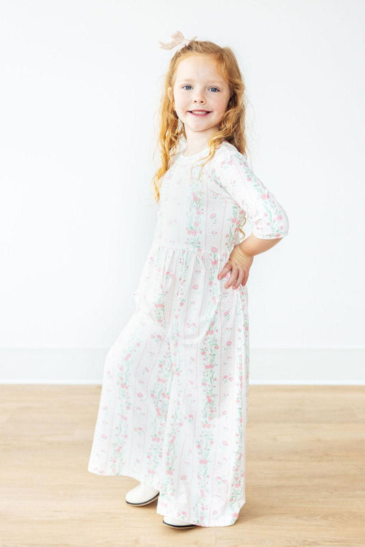 Fancy Florals Wide Leg Jumpsuit Girls' Wide Leg Jumpsuit