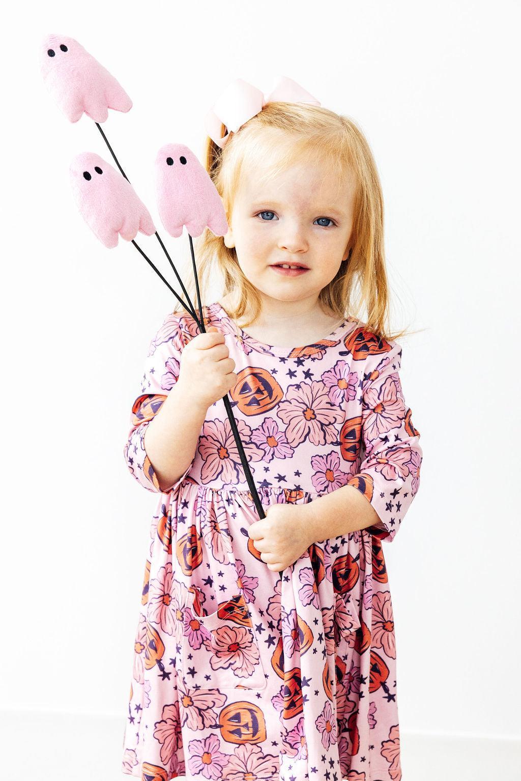 Candy Pocket Twirl Dress Scoop Back Ballet Neckline Mila & Rose