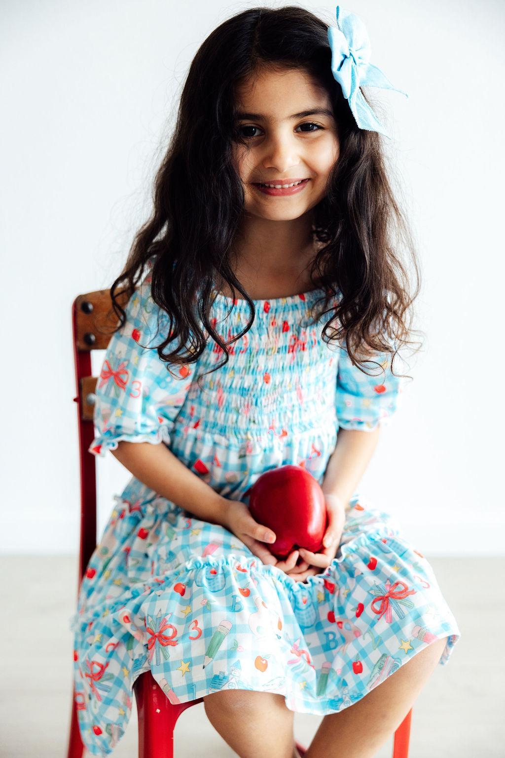 Smocked Ruffle Dress Comfortable Twirl-Worthy Dress Honor Roll