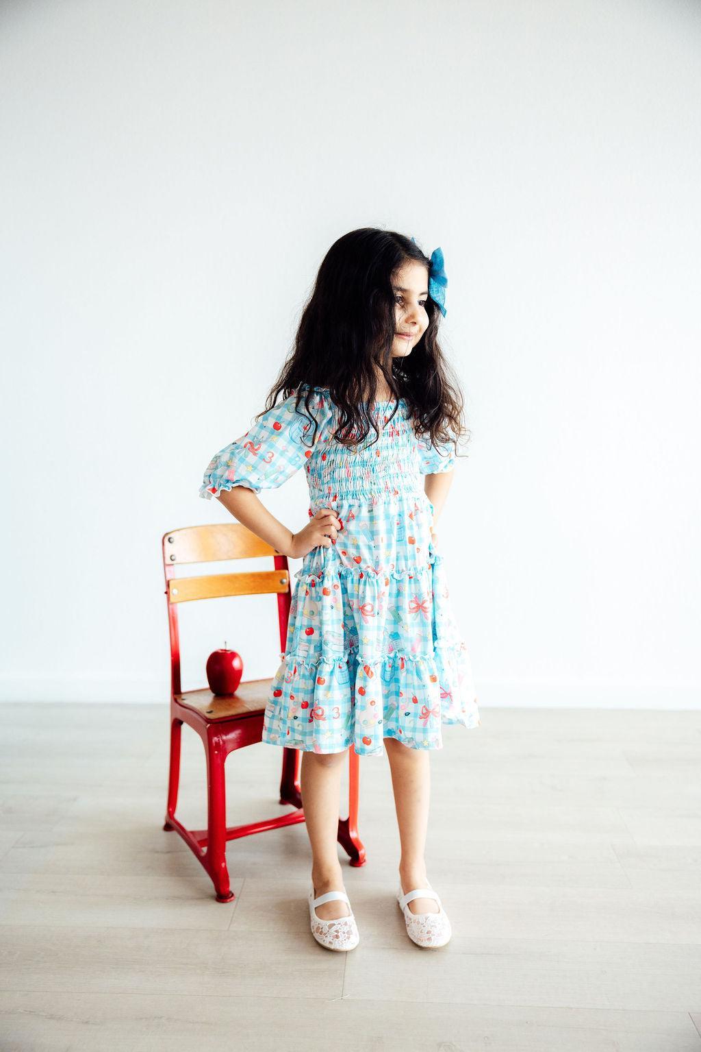 Smocked Ruffle Dress Comfortable Twirl-Worthy Dress Honor Roll