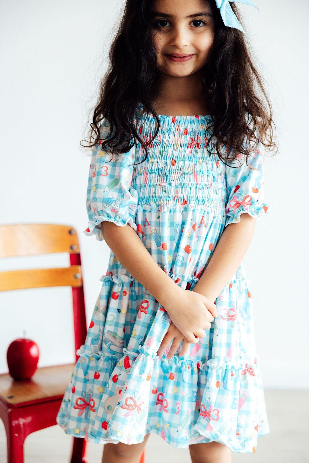 Smocked Ruffle Dress Comfortable Twirl-Worthy Dress Honor Roll