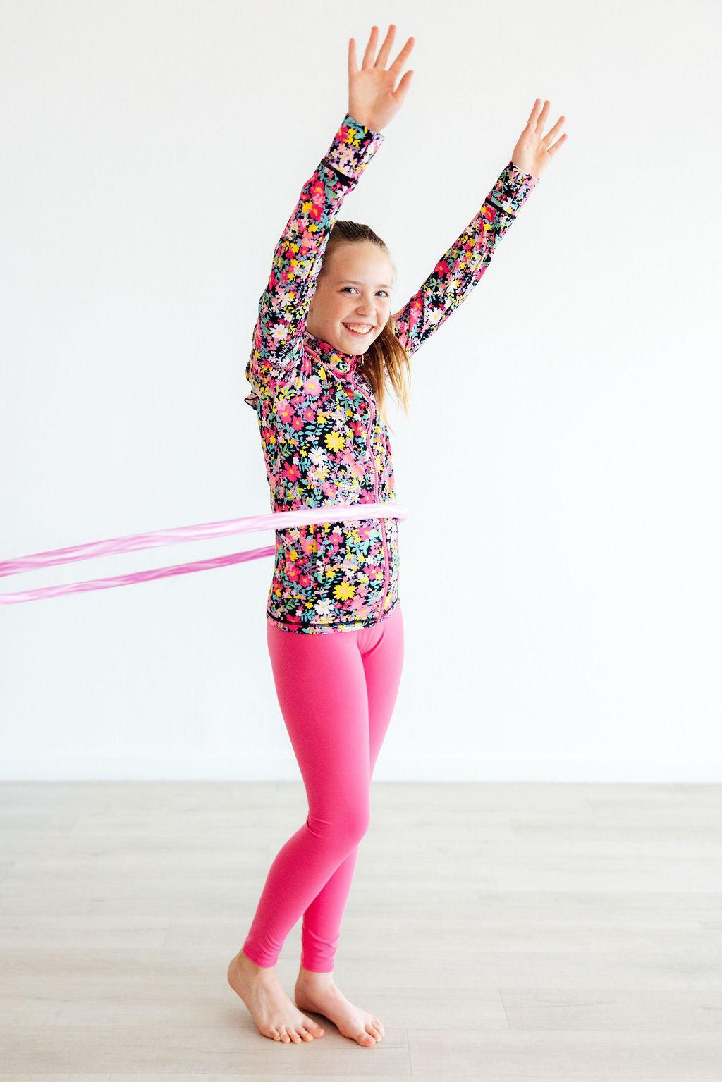 Fuchsia Flash Active Slim Fit Legging Mila & Rose