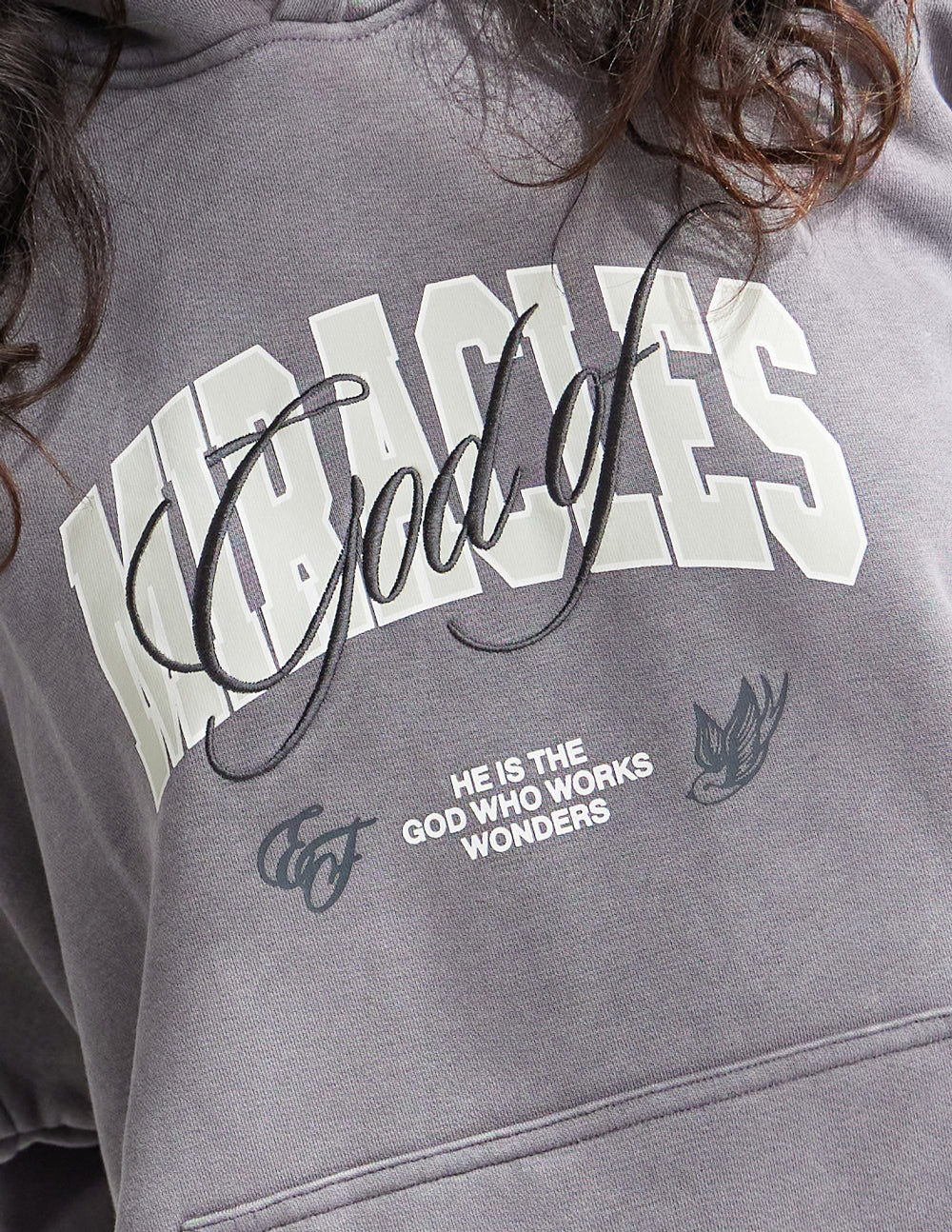 God of Miracles Grey Mist Unisex Hoodie