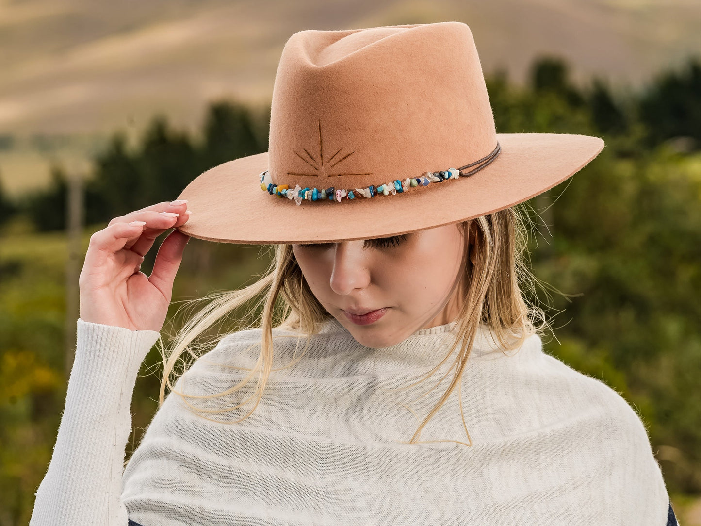 Wool Felt Stylish Fedora Hat Inti by Bigalli