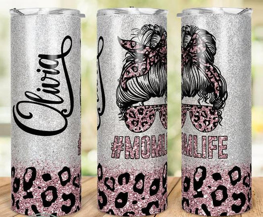 #momlife 20 oz Skinny Tumbler