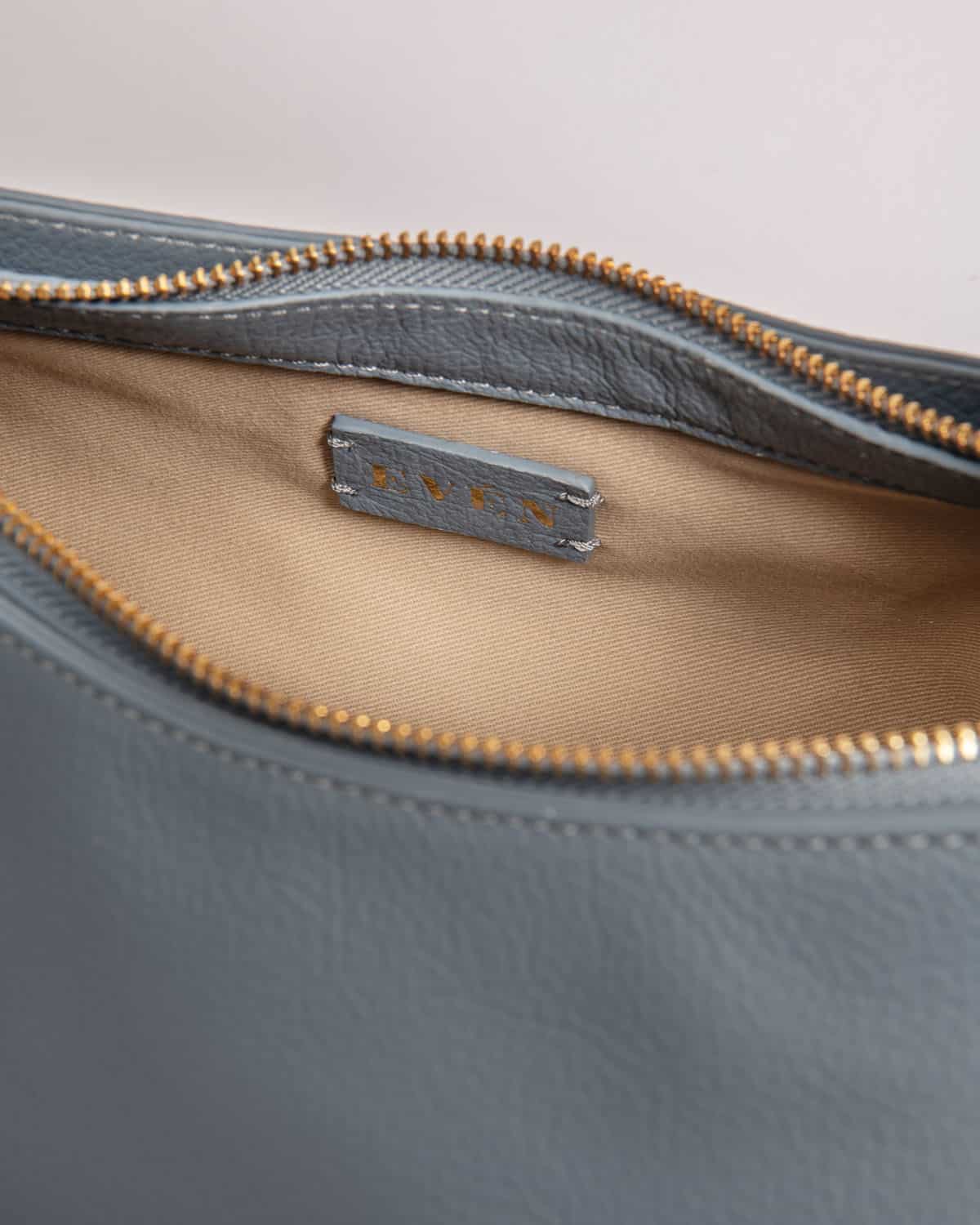 Light Blue Mini Tote Premium Leather Handbag MONNA
