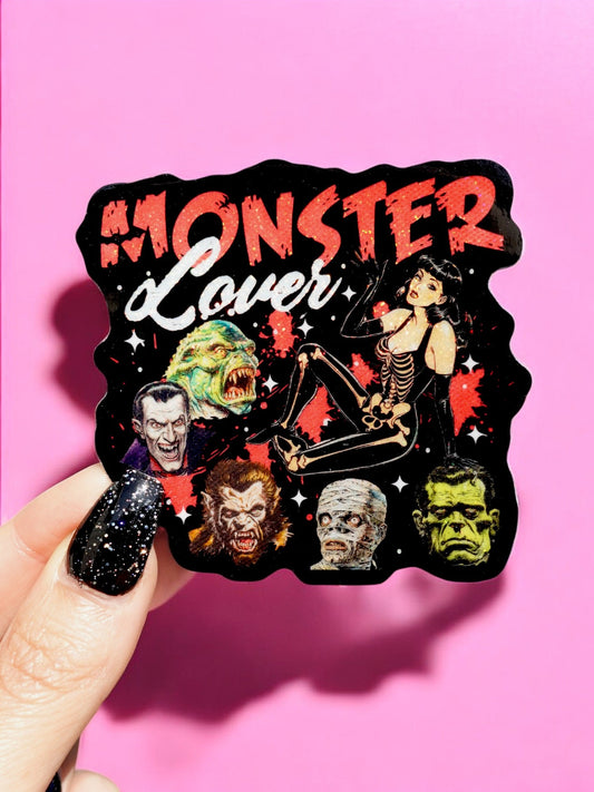 Monster Lover Halloween Sticker