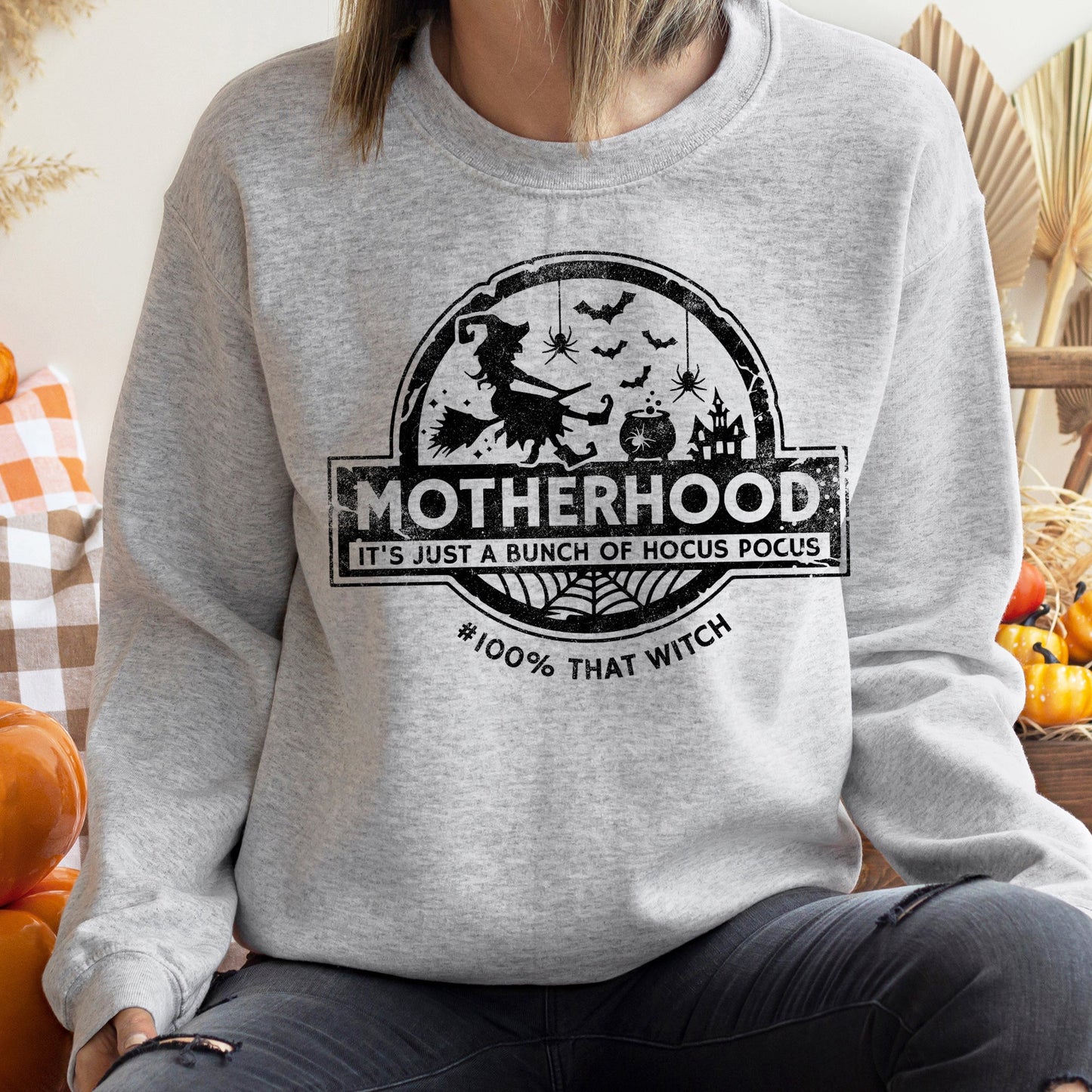 Mother Witch Vintage Halloween Sweatshirt
