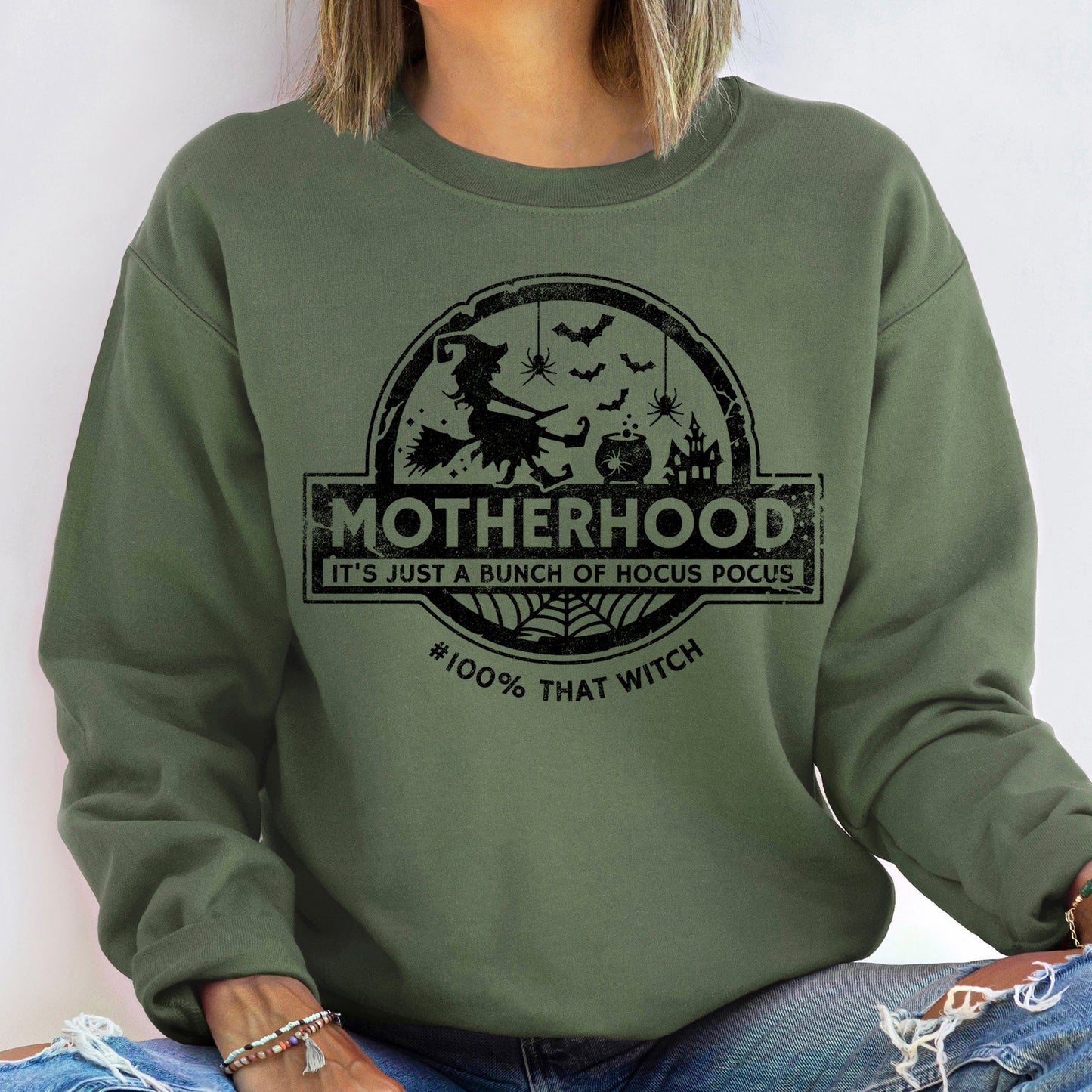 Mother Witch Vintage Halloween Sweatshirt