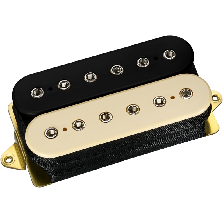 Super 3 F-spaced Bridge Humbucker Pickup Black & Creme DiMarzio DP152