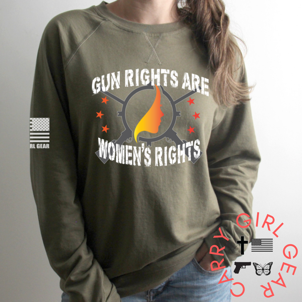 MY RIGHTS Military Green Hoodie & Sweatshirt Carry Girl Gear