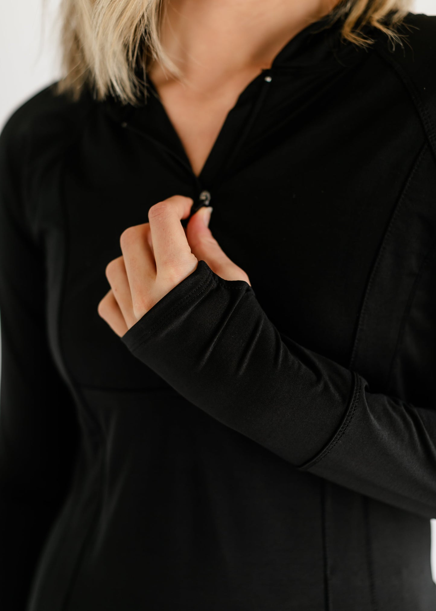 Athletic Long Sleeve Midi Dress Black Mya Essential