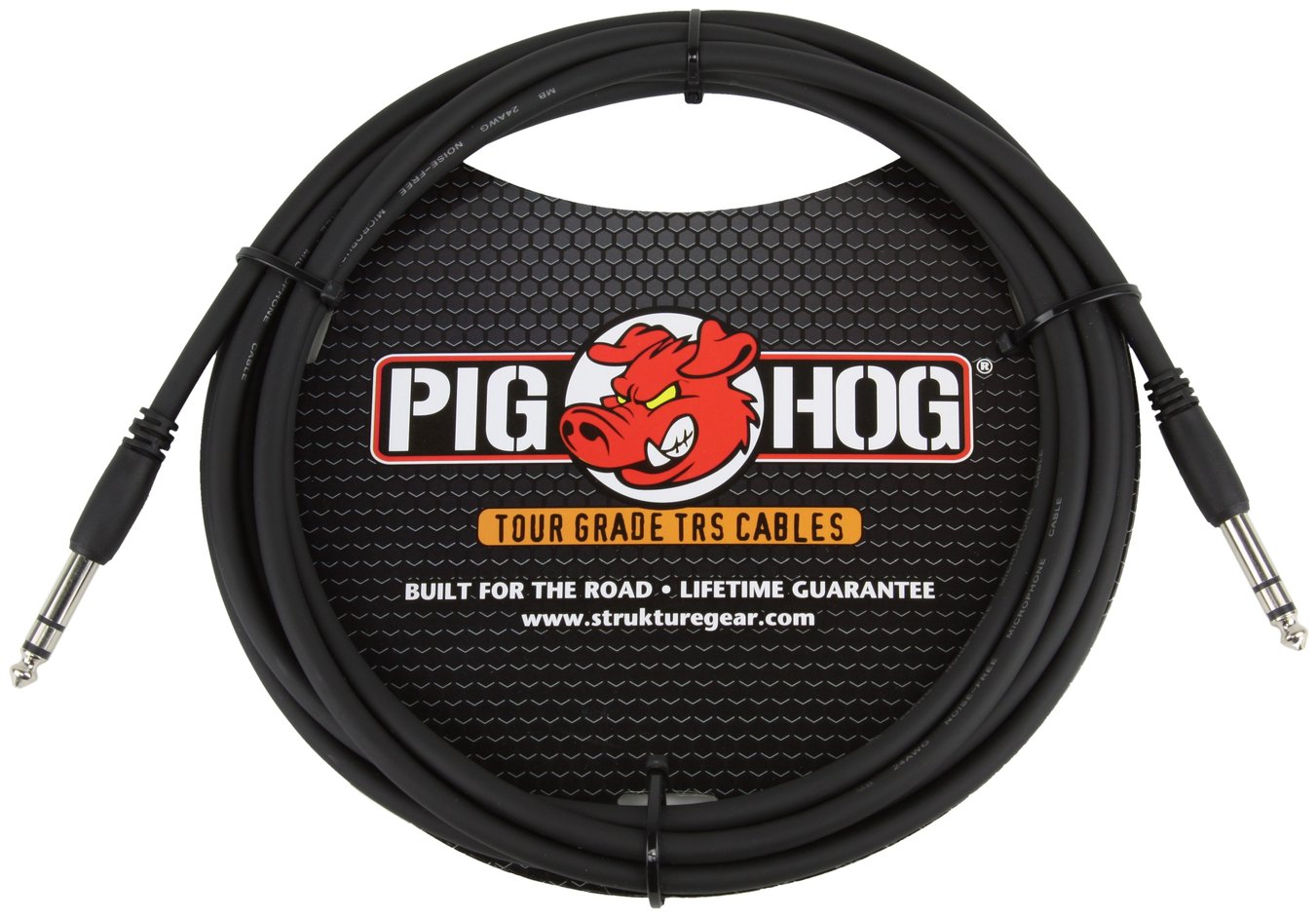 Pig Hog High Performance 15ft 1/4' TRS - 1/4' TRS Instrument Cable PTRS15