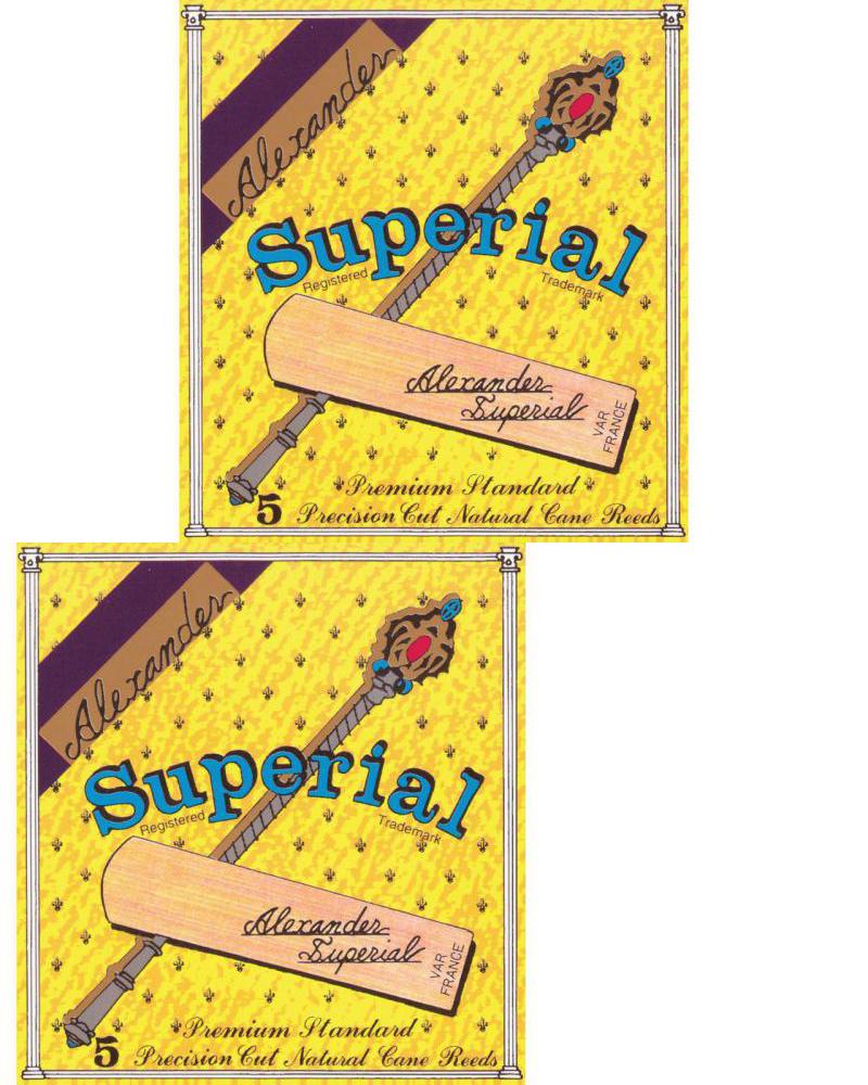 Alexander Reeds 3.5 Strength Alto Saxophone Reeds 5-pack