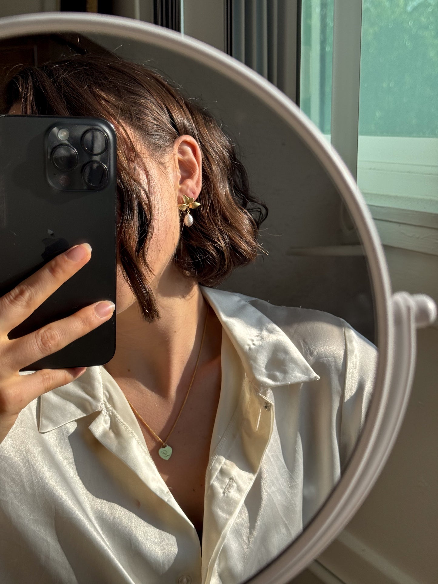 Alice Initial 14k Gold Filled Heart Charm Necklace