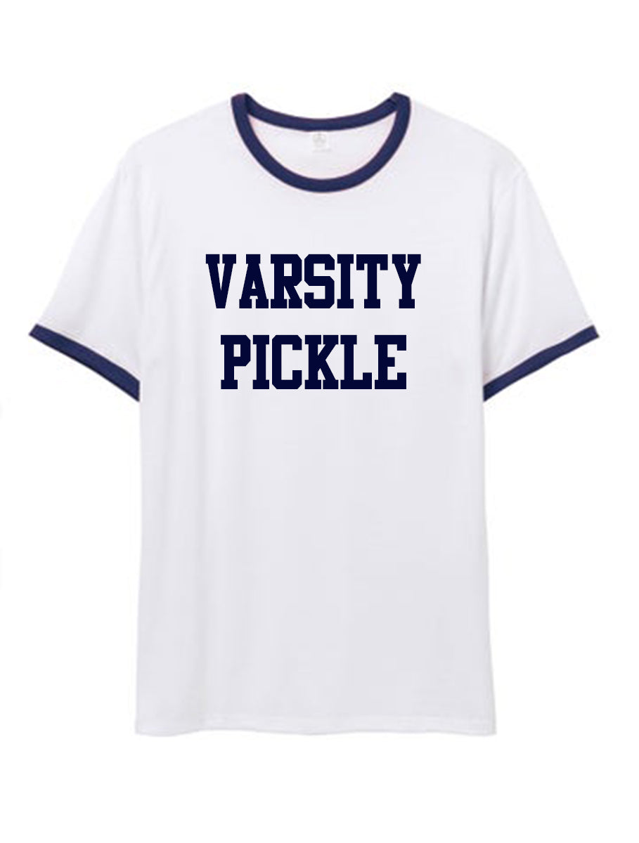 Collegiate Ringer Pickleball T-Shirt Unisex