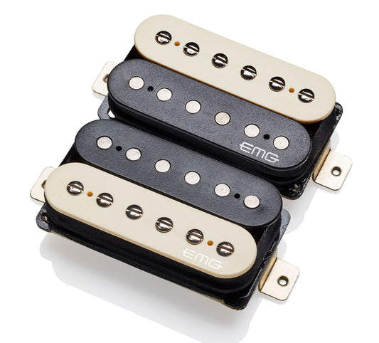 EMG Super 77 Active Humbucker Zebra 2-piece Pickup Set