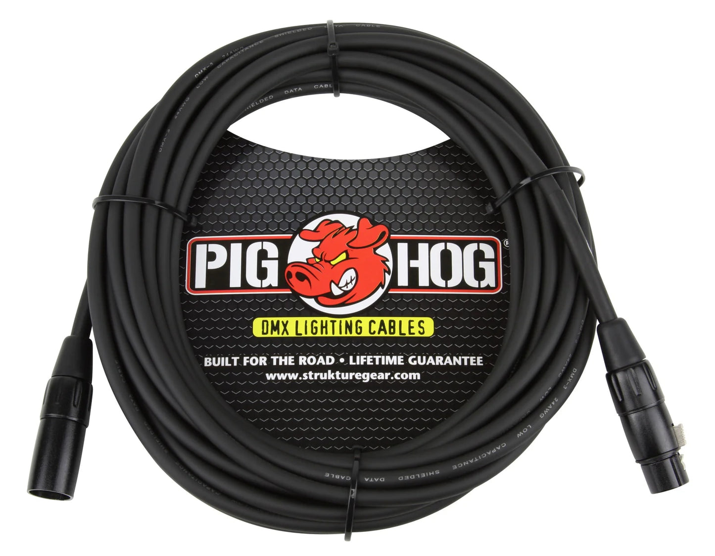 3-Pin DMX Lighting Cable 25 Feet Pig Hog PHDMX25