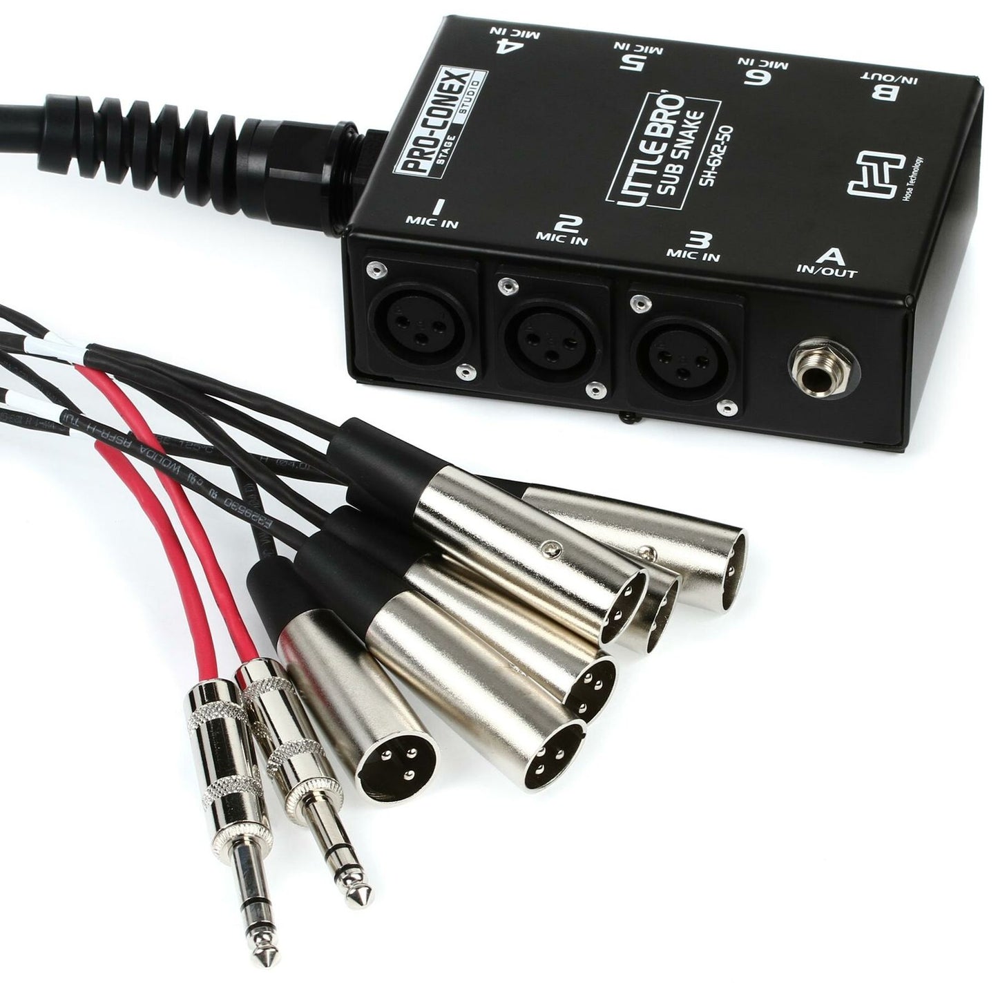 Hosa Little Bro' 6x2 Sub Snake 50 Foot Audio Cable