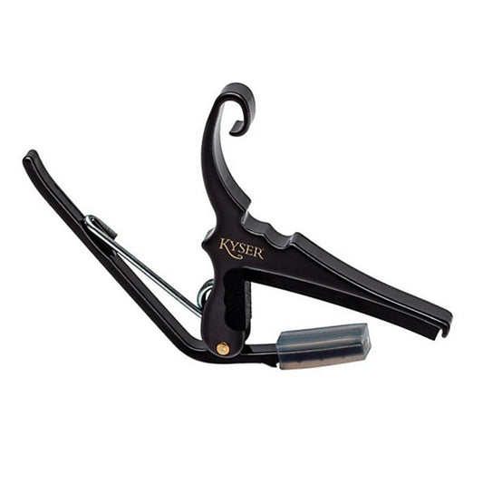 Kyser Quick Change Capo Black 6 String Acoustic Guitar KG6B