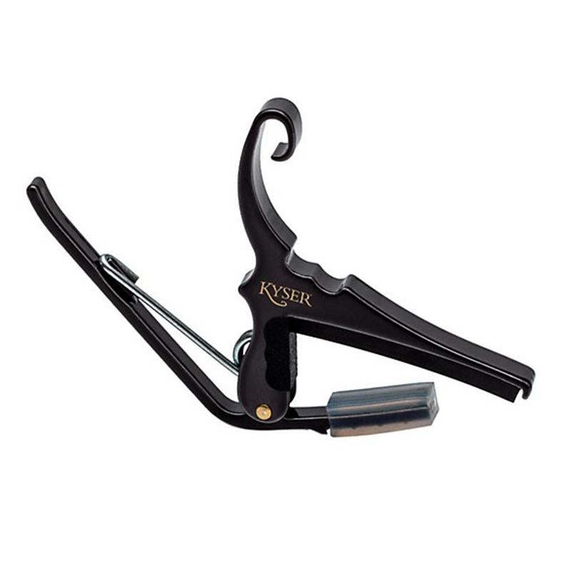 Kyser KG6B 6 String acoustic guitar Quick Change Capo - Black, NEW