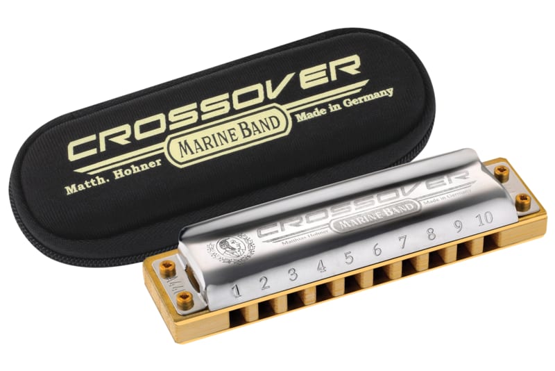 Hohner Marine Band Crossover Harmonica - Key of B Flat-NEW