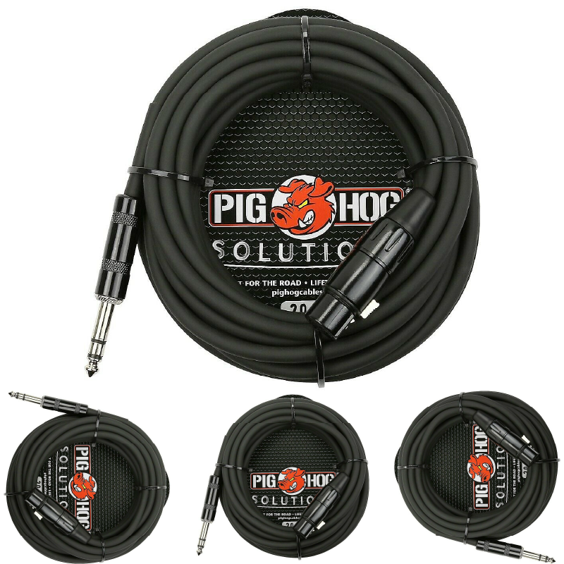Pig Hog PX-TMXF20 20Ft TRS(M)-XLR(F) Balanced Cable Solutions