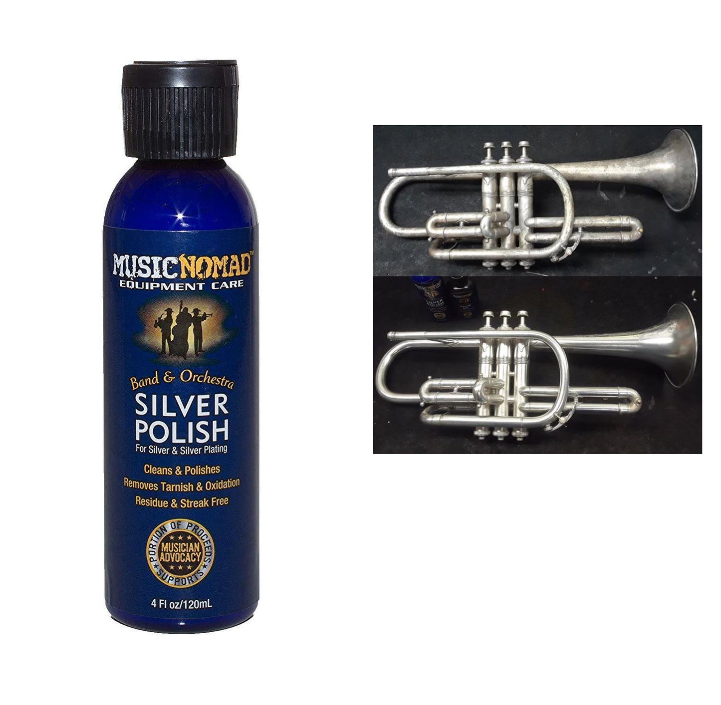 Music Nomad Polish Ultra-Refined Silver Polish for Silver and Silver Plating Instruments MN701
