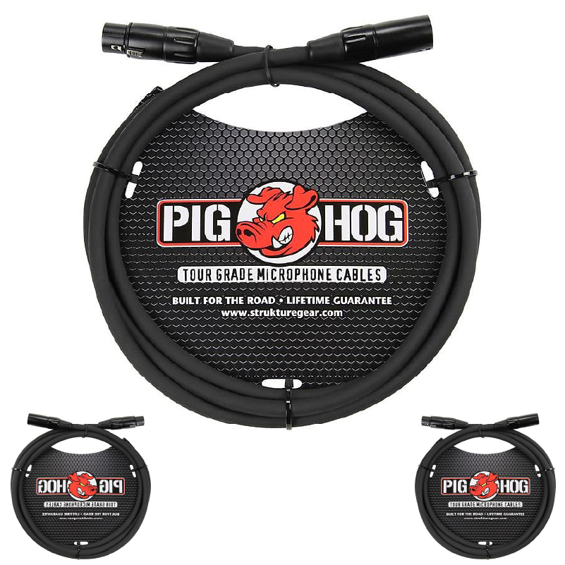 High Performance 8MM XLR Microphone Cable 6FT Pig Hog PHM6