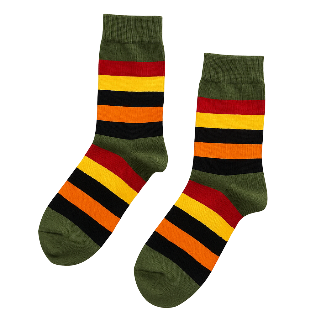 Olive Pine Comfy Socks Soft Cotton Blend ModSoles