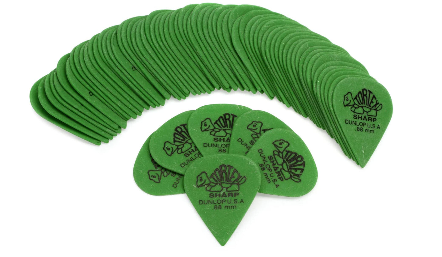 Tortex Sharp .88mm Guitar Picks 72-Pack Dunlop