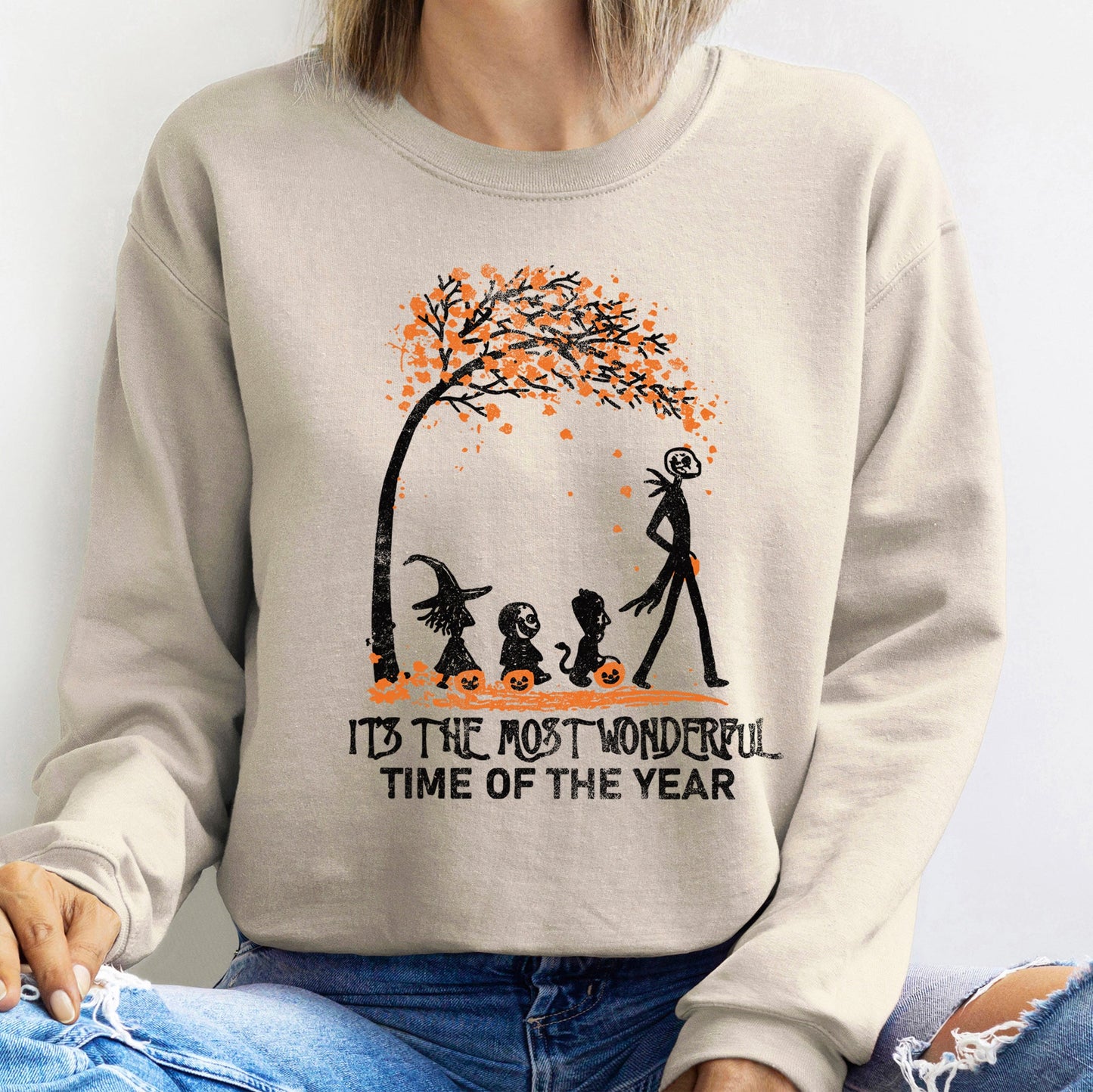 Orange Tree Halloween Sweatshirt