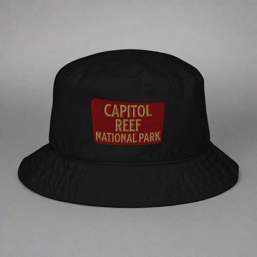 Capitol Reef National Park Sign Organic Cotton Bucket Hat