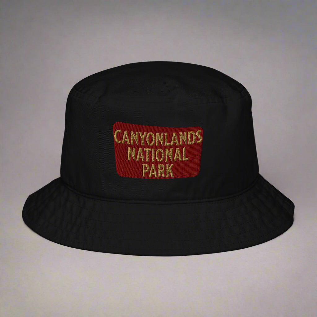 Canyonlands National Park Embroidered Organic Cotton Bucket Hat