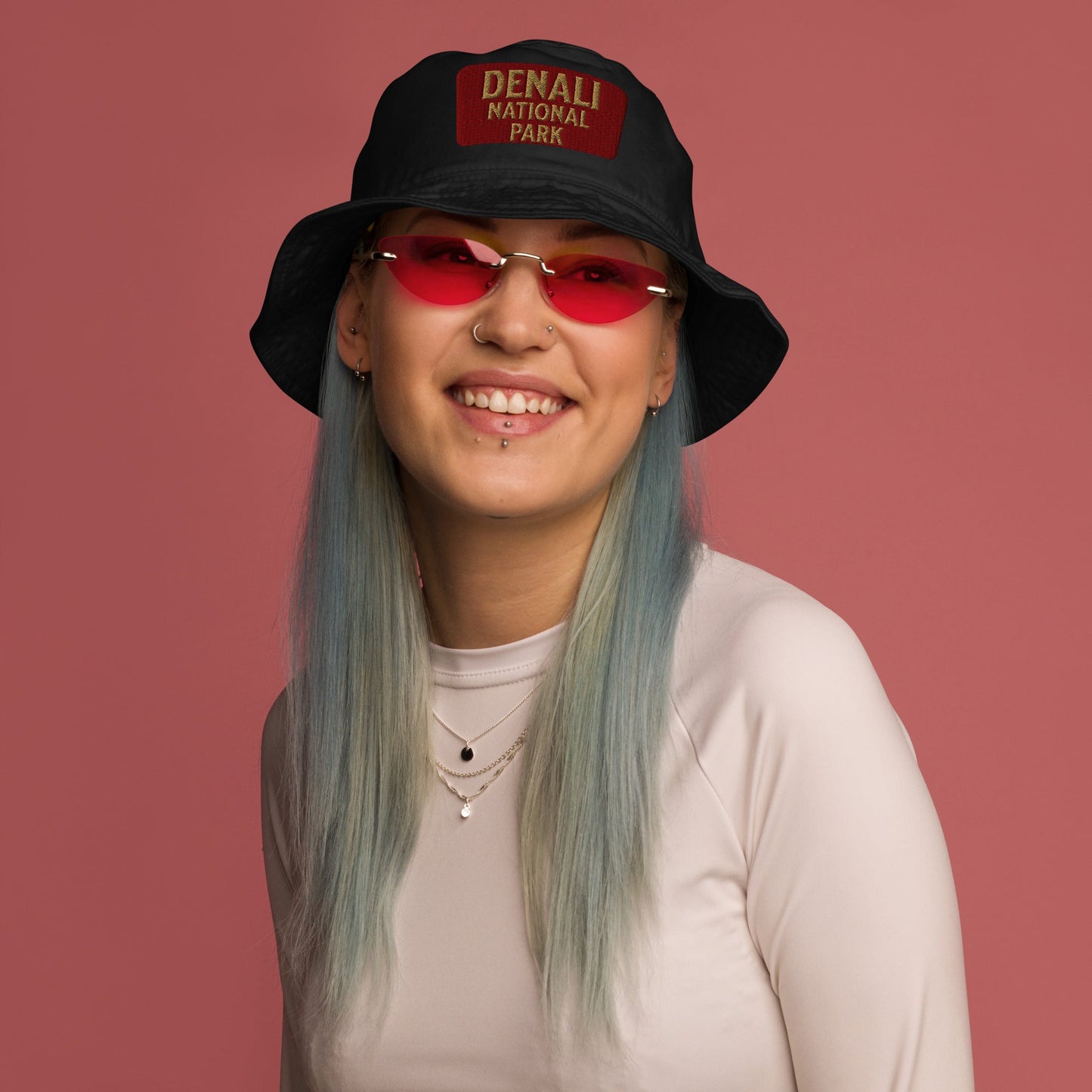 Denali National Park Sign Organic Cotton Bucket Hat