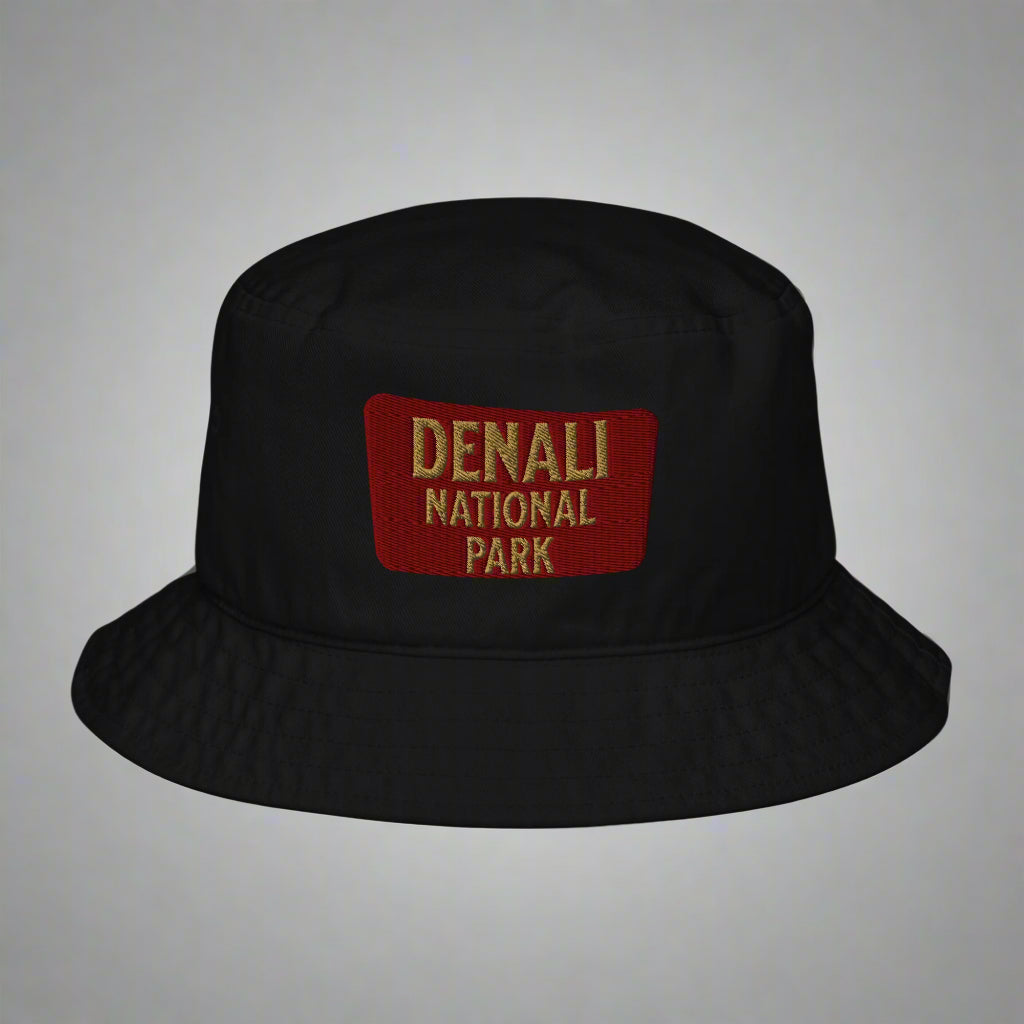 Denali National Park Sign Organic Cotton Bucket Hat