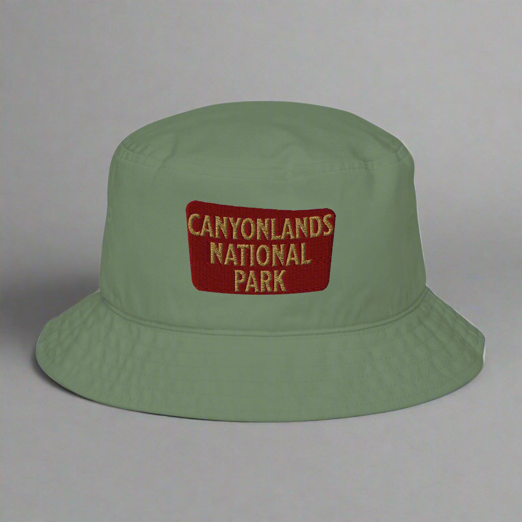 Canyonlands National Park Embroidered Organic Cotton Bucket Hat
