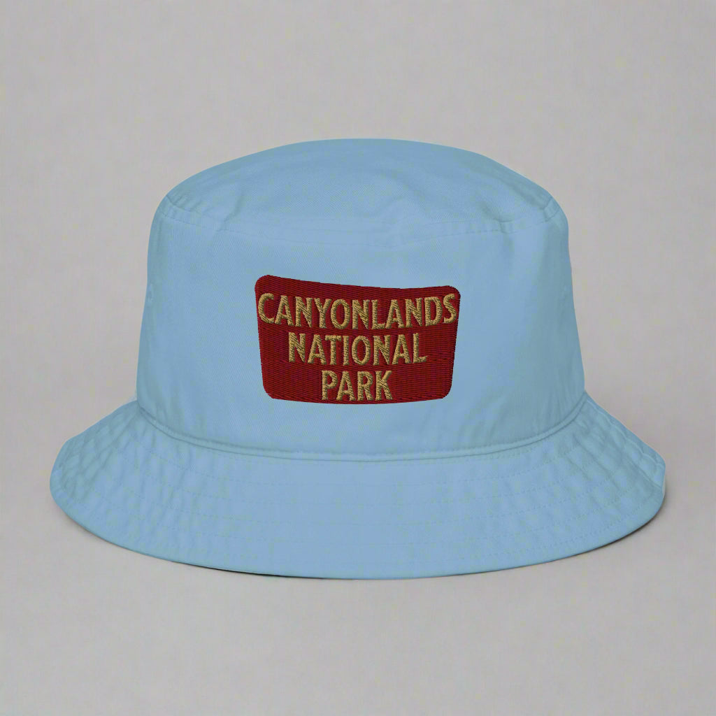 Canyonlands National Park Embroidered Organic Cotton Bucket Hat