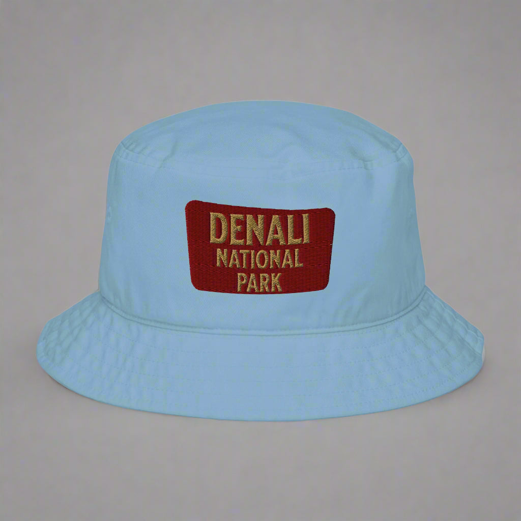 Denali National Park Sign Organic Cotton Bucket Hat