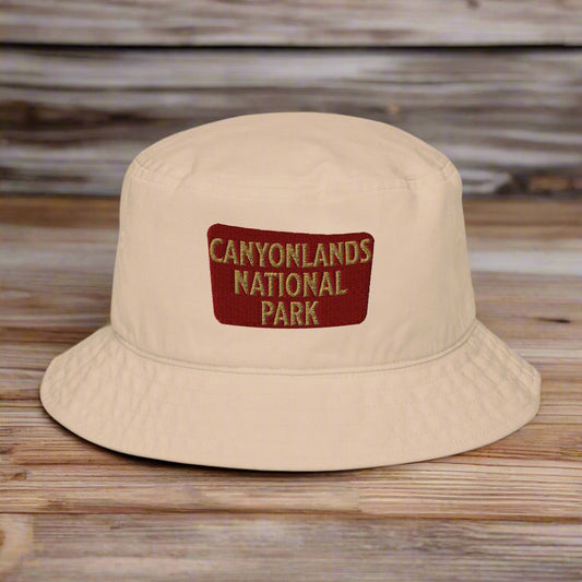 Canyonlands National Park Embroidered Organic Cotton Bucket Hat