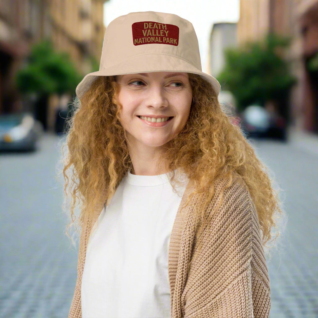 Death Valley National Park Embroidered Organic Cotton Bucket Hat