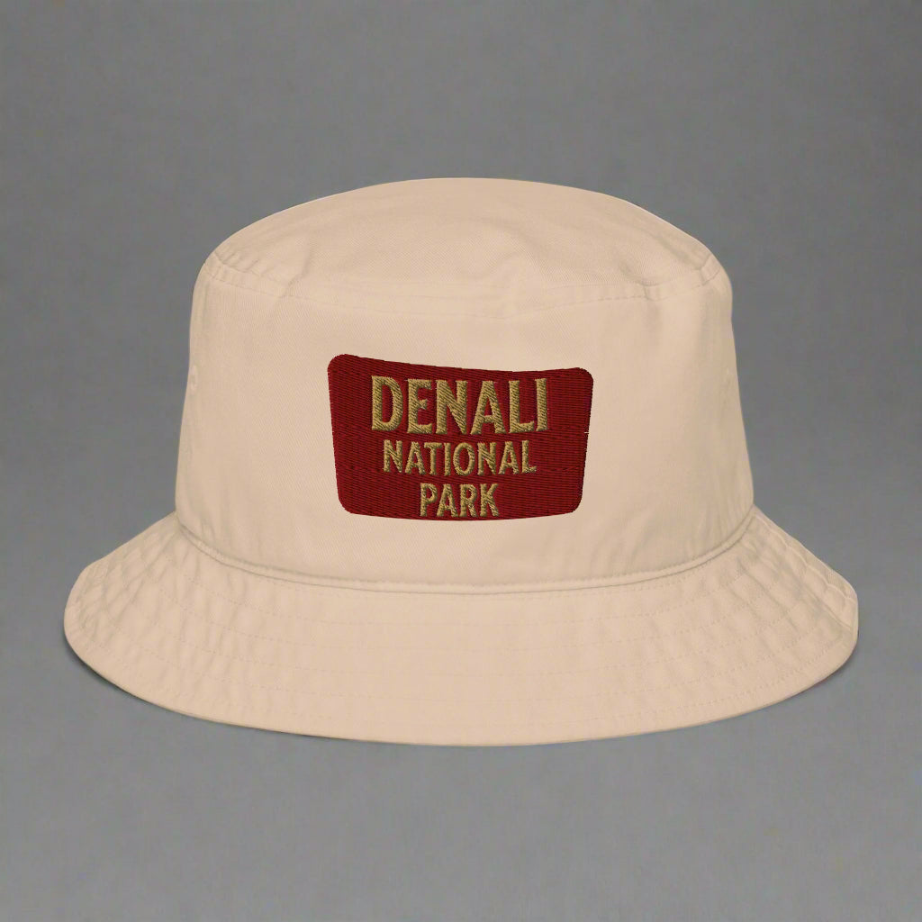 Denali National Park Sign Organic Cotton Bucket Hat