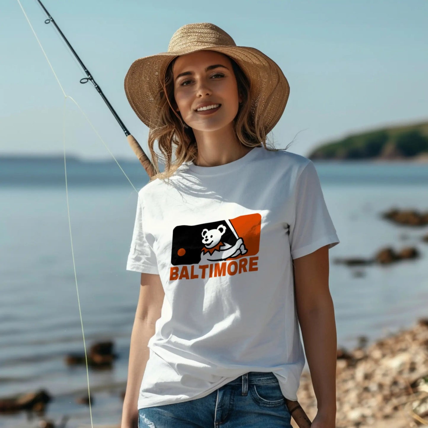 Baltimore Baseball Edition MLB Logo T-Shirt Dancing Bear The Ballpark Collection