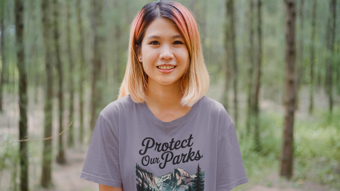 Protect Our Parks Yosemite Valley Half Dome Unisex Fit Soft T-Shirt