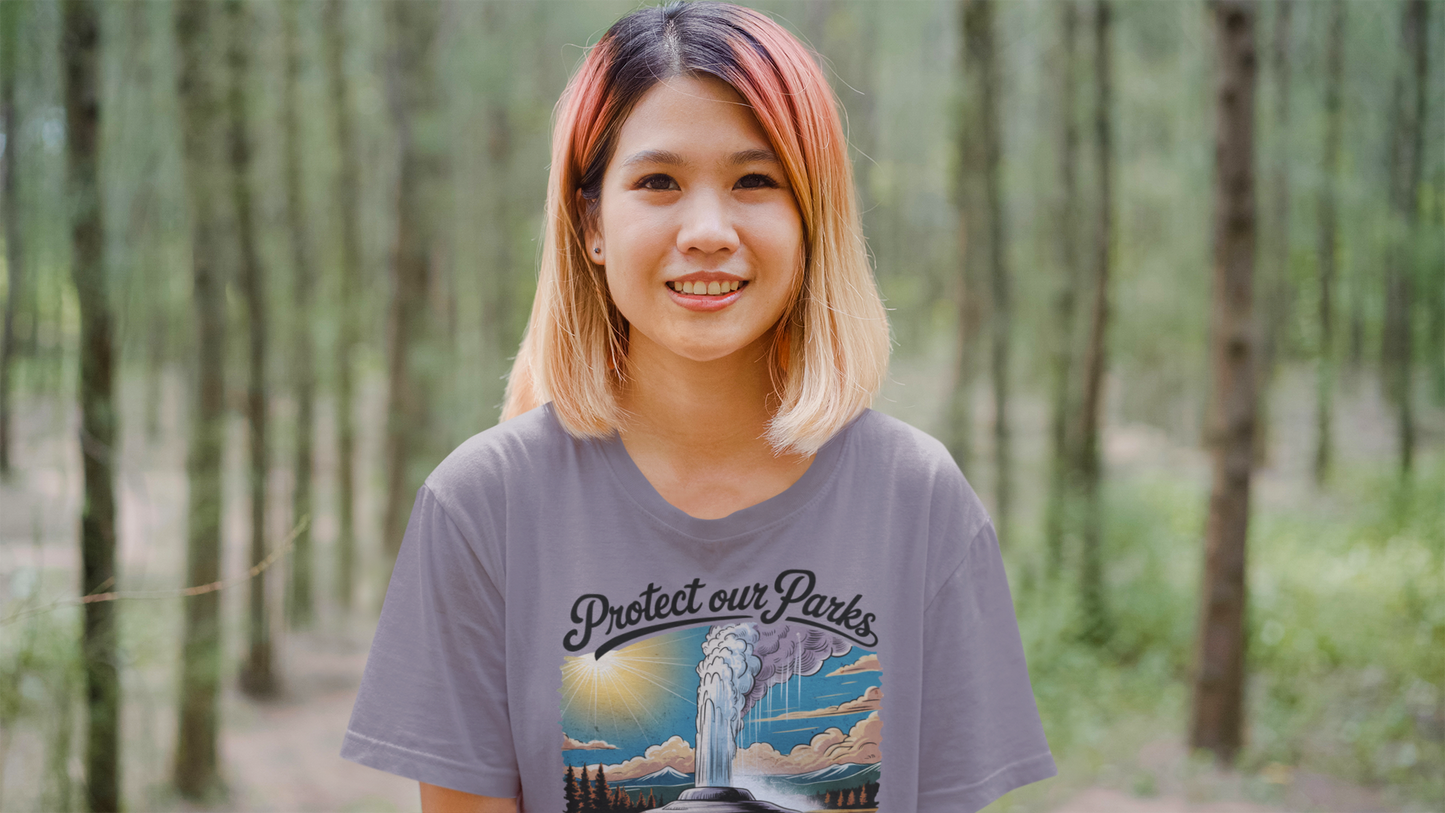 Protect Our Parks Yellowstone National Park Unisex Fit Soft T-Shirt
