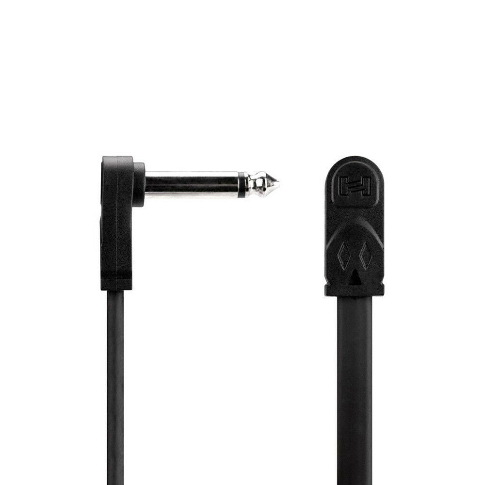 Flat Guitar Patch Cable Molded Right-Angle 6 in Hosa CFP-606