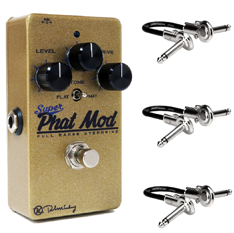 Keeley Super Phat Mod Full Range Transparent Overdrive Pedal Bundle